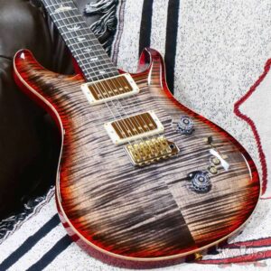 Paul Reed Smith PRS Wood Library 10 Top Custom 24-08 Brazilian Rosewood Board Charcoal Cherry Burst - Image 7