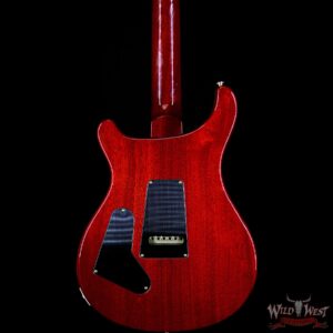 PRS Wood Library 10 Top Custom 24-08 Flame Maple Top Brazilian Rosewood Board Blood Orange - Image 4