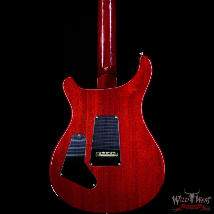 PRS Wood Library 10 Top Custom 24-08 Flame Maple Top Brazilian Rosewood Board Blood Orange - Image 4