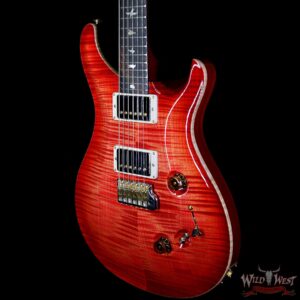 PRS Wood Library 10 Top Custom 24-08 Flame Maple Top Brazilian Rosewood Board Blood Orange - Image 2