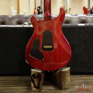 PRS Wood Library 10 Top Custom 24-08 Flame Maple Top Brazilian Rosewood Board Blood Orange - Image 14