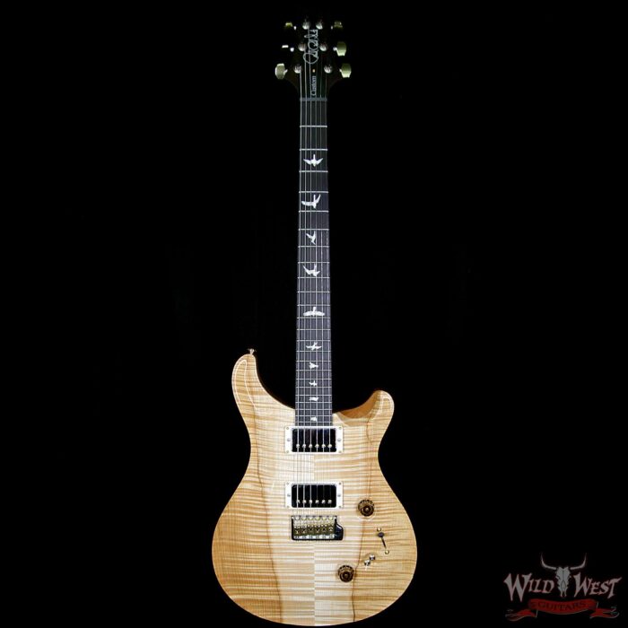 PRS Wood Library 10 Top Custom 24-08 Flame Maple Top Brazilian Rosewood Fingerboard Natural - Image 6
