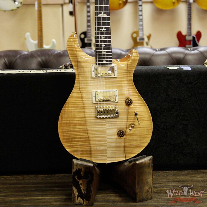 PRS Wood Library 10 Top Custom 24-08 Flame Maple Top Brazilian Rosewood Fingerboard Natural - Image 10