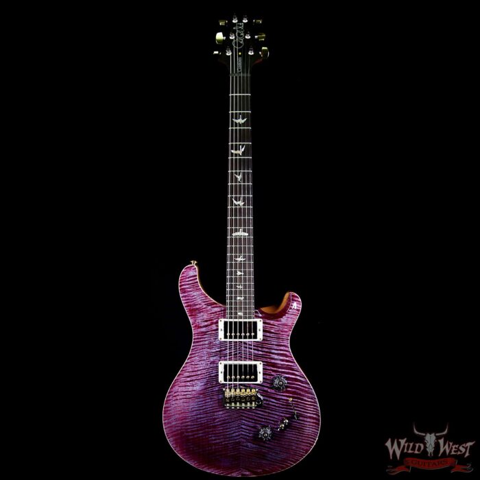 PRS Wood Library 10 Top Custom 24-08 Flame Maple Top Brazilian Rosewood Fingerborad Violet - Image 6