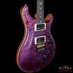 PRS Wood Library 10 Top Custom 24-08 Flame Maple Top Brazilian Rosewood Fingerborad Violet - Image 4