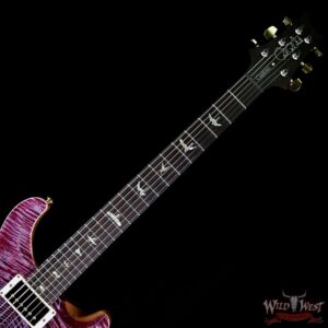 PRS Wood Library 10 Top Custom 24-08 Flame Maple Top Brazilian Rosewood Fingerborad Violet - Image 8