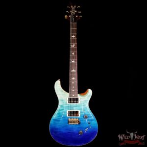 PRS Wood Library 10 Top Custom 24-08 Flame Maple Top Cocobolo Fingerboard Blue Fade - Image 6