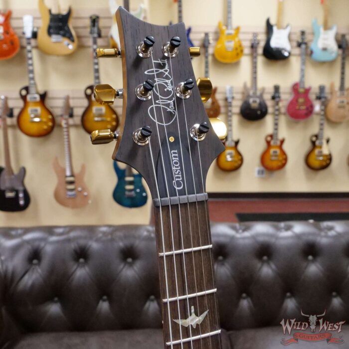 Paul Reed Smith Wood Library 10 Top Custom 24-08 Roasted Flame Maple Neck Brazilian Rosewood Board Blue Fade - Image 7