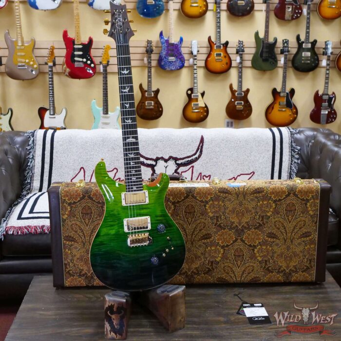 Paul Reed Smith PRS Wood Library 10 Top Custom 24-08 Brazilian Rosewood Board Green Fade - Image 6