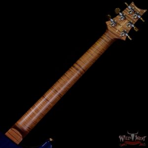 Paul Reed Smith Wood Library 10 Top Custom 24-08 1-Piece Quilt Top Roasted Flame Maple Neck Brazilian Rosewood Board Violet Blue Burst - Image 5