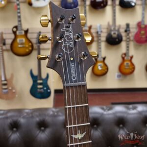 Paul Reed Smith Wood Library 10 Top Custom 24-08 1-Piece Quilt Top Roasted Flame Maple Neck Brazilian Rosewood Board Violet Blue Burst - Image 7