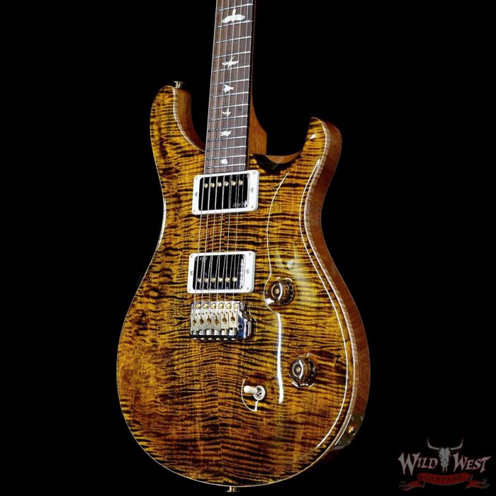 Paul Reed Smith PRS Wood Library 10 Top Custom 24 Brazilian Rosewood Fingerboard Yellow Tiger 7.50 LBS (US Only / No International Shipping) - Image 2