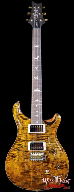 Paul Reed Smith PRS Wood Library 10 Top Custom 24 Brazilian Rosewood Fingerboard Yellow Tiger 7.50 LBS (US Only / No International Shipping)