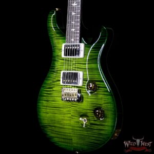 PRS Wood Library 10 Top Custom 24 Flame Maple Top Brazilian Rosewood Fretboard Jade Burst - Image 2