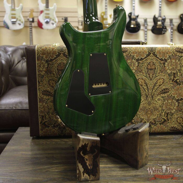 PRS Wood Library 10 Top Custom 24 Flame Maple Top Brazilian Rosewood Fretboard Jade Burst - Image 13