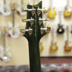 PRS Wood Library 10 Top Custom 24 Flame Maple Top Brazilian Rosewood Fretboard Jade Burst - Image 7