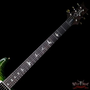 PRS Wood Library 10 Top Custom 24 Flame Maple Top Brazilian Rosewood Fretboard Jade Burst - Image 6
