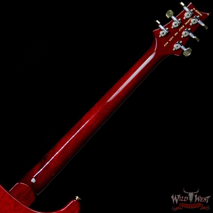 PRS Wood Library 10 Top Custom 24 Flame Maple Top Brazilian Rosewood Fingerboard Charcoal Cherry Burst - Image 10