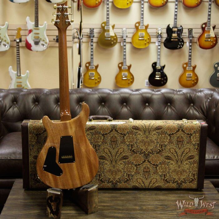 PRS Wood Library 10 Top Custom 24 Fatback Flame Maple Top Brazilian Rosewood Fingerboard Grey Black - Image 13