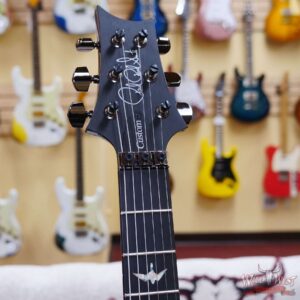 Paul Reed Smith PRS Wood Library 10 Top Custom 24 Floyd Rose Ebony Fingerboard Stained Flame Maple Neck Charcoal Cherry Burst - Image 7