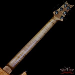 Paul Reed Smith PRS Wood Library 10 Top Custom 24 Floyd Rose Ebony Fingerboard Roasted Flame Maple Neck Blue Fade - Image 5