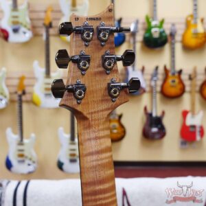 Paul Reed Smith PRS Wood Library 10 Top Custom 24 Floyd Rose Ebony Fingerboard Roasted Flame Maple Neck Blue Fade - Image 10