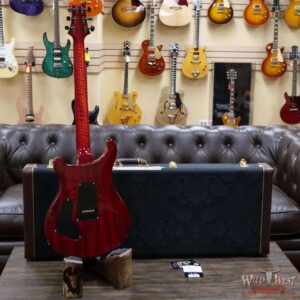 PRS Wood Library 10 Top Custom 24 Floyd Rose Ebony Fingerboard AAA Flame Maple Neck Blood Orange - Image 9