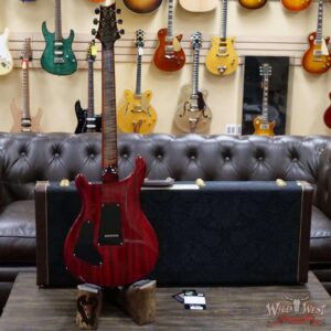 PRS Wood Library 10 Top Custom 24 Floyd Rose Ebony Fingerboard AAA Flame Maple Neck Charcoal Cherry Burst - Image 9