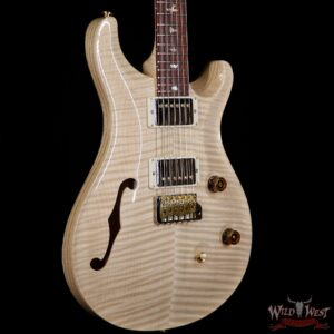 2017 PRS Wood Library 10 Top Custom 24 Semi-Hollow Flame Maple Top & Neck Cocobolo Fretboard Natural - Image 3