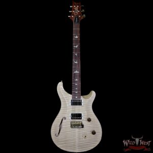 2017 PRS Wood Library 10 Top Custom 24 Semi-Hollow Flame Maple Top & Neck Cocobolo Fretboard Natural - Image 4