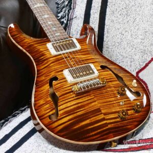 Paul Reed Smith Wood Library 10 Top Hollowbody I Piezo Flame Neck Brazilian Rosewood Board Copperhead - Image 7