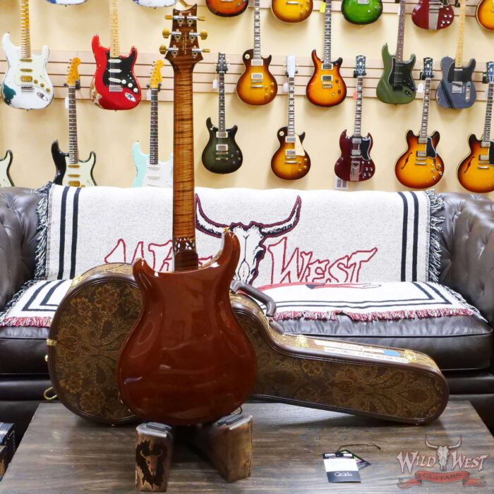 Paul Reed Smith Wood Library 10 Top Hollowbody I Piezo Flame Neck Brazilian Rosewood Board Copperhead - Image 9