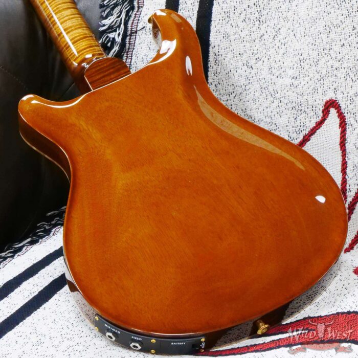 Paul Reed Smith Wood Library 10 Top Hollowbody I Piezo Flame Neck Brazilian Rosewood Board Copperhead - Image 11