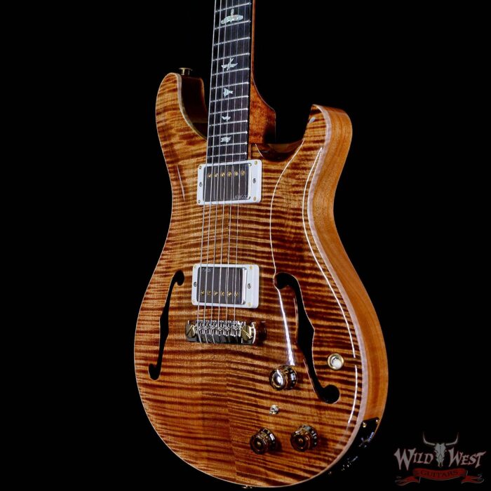 Paul Reed Smith Wood Library 10 Top Hollowbody I Piezo Flame Neck Brazilian Rosewood Board Copperhead - Image 2