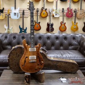 Paul Reed Smith Wood Library 10 Top Hollowbody I Piezo Flame Neck Brazilian Rosewood Board Copperhead - Image 6