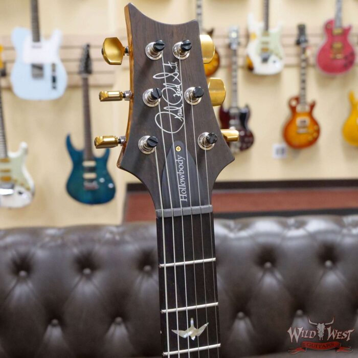 Paul Reed Smith Wood Library 10 Top Hollowbody I Piezo Flame Neck Brazilian Rosewood Board Copperhead - Image 7