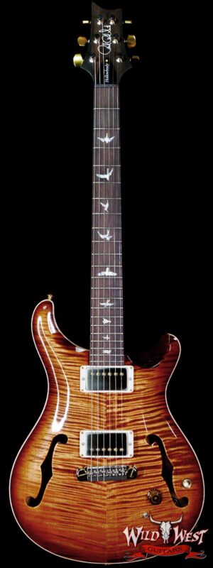 Paul Reed Smith Wood Library 10 Top Hollowbody I Piezo Brazilian Rosewood Stained Flame Maple Neck Copperhead Burst