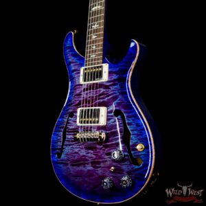 Paul Reed Smith Wood Library 10 Top Hollowbody I Piezo Flame Neck Brazilian Rosewood Board Violet Blue Burst - Image 2
