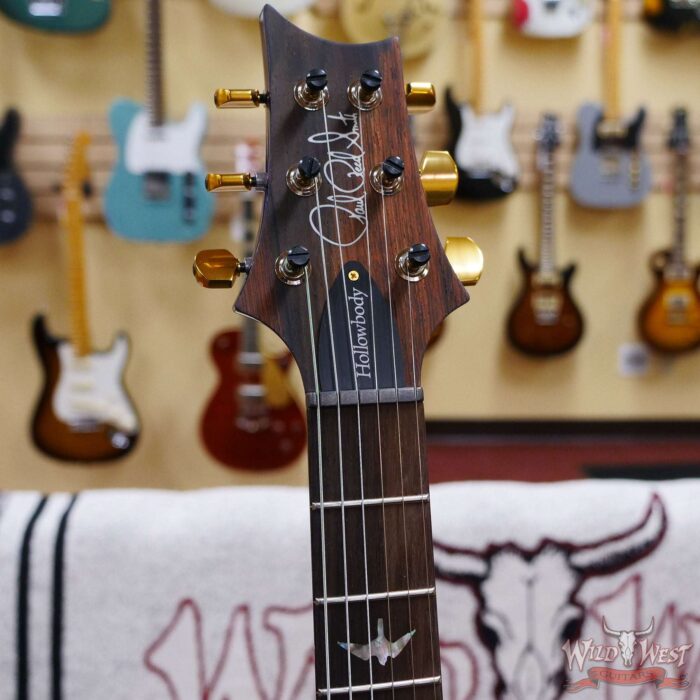 Paul Reed Smith Wood Library 10 Top Hollowbody I Piezo Flame Neck Brazilian Rosewood Board Violet Blue Burst - Image 7