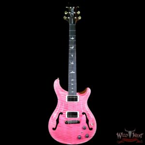 PRS Wood Library 10 Top Hollowbody I Piezo HB1 Flame Maple Top & Neck Brazilian Rosewood Board Bonnie Pink - Image 5