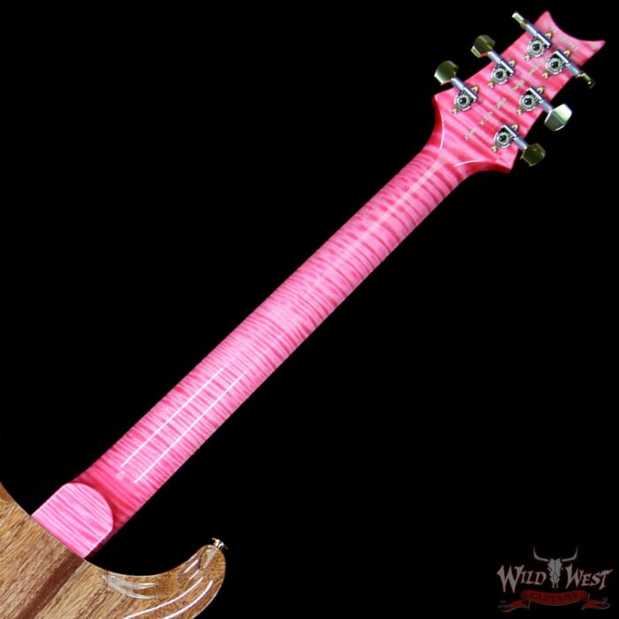 PRS Wood Library 10 Top Hollowbody I Piezo HB1 Flame Maple Top & Neck Brazilian Rosewood Board Bonnie Pink - Image 11
