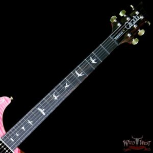 PRS Wood Library 10 Top Hollowbody I Piezo HB1 Flame Maple Top & Neck Brazilian Rosewood Board Bonnie Pink - Image 9