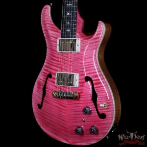 PRS Wood Library 10 Top Hollowbody I Piezo HB1 Flame Maple Top & Neck Brazilian Rosewood Board Bonnie Pink - Image 2