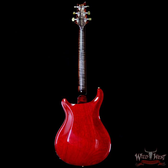 PRS Wood Library Flame 10 Top Hollowbody I Piezo HB1 Brazilian Rosewood Board Charcoal Cherry Burst - Image 6