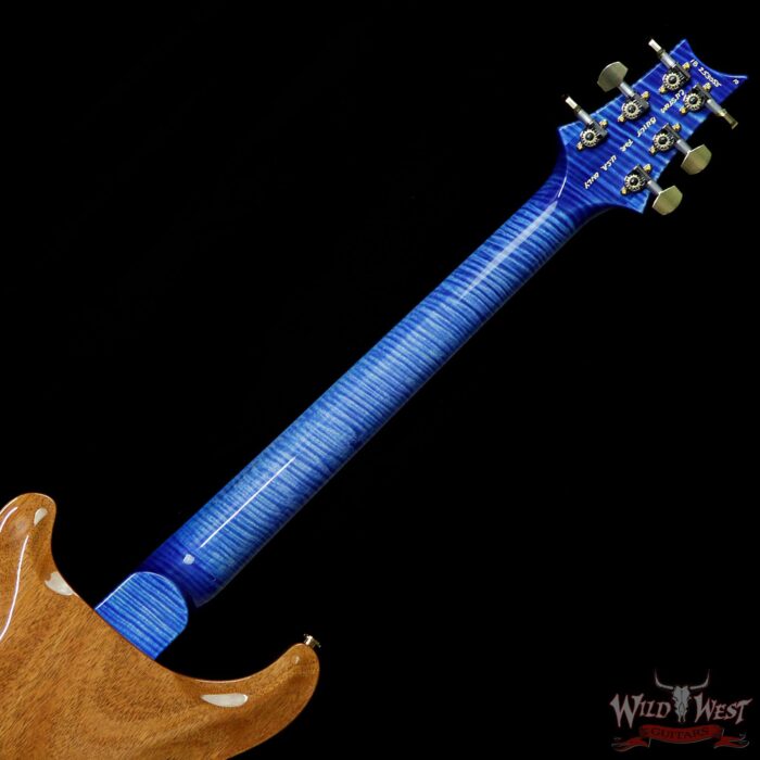 PRS Wood Library Flame 10 Top Hollowbody HB1 Piezo Brazilian Rosewood Board Faded Blue Jean - Image 7