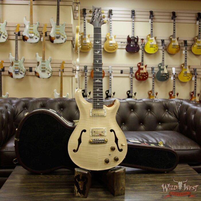 Paul Reed Smith PRS Wood Library Flame 10 Top Hollowbody I Piezo HB1 Brazilian Rosewood Board Natural - Image 13