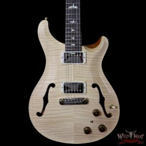 PRS Wood Library Flame 10 Top Hollowbody I Piezo HB1 Brazilian Rosewood Board Flame Maple Neck Natural - Image 3