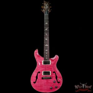 Paul Reed Smith Wood Library 10 Top Hollowbody I Piezo Flame Neck Brazilian Rosewood Board Bonnie Pink - Image 3