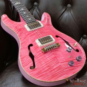 Paul Reed Smith Wood Library 10 Top Hollowbody I Piezo Flame Neck Brazilian Rosewood Board Bonnie Pink - Image 8