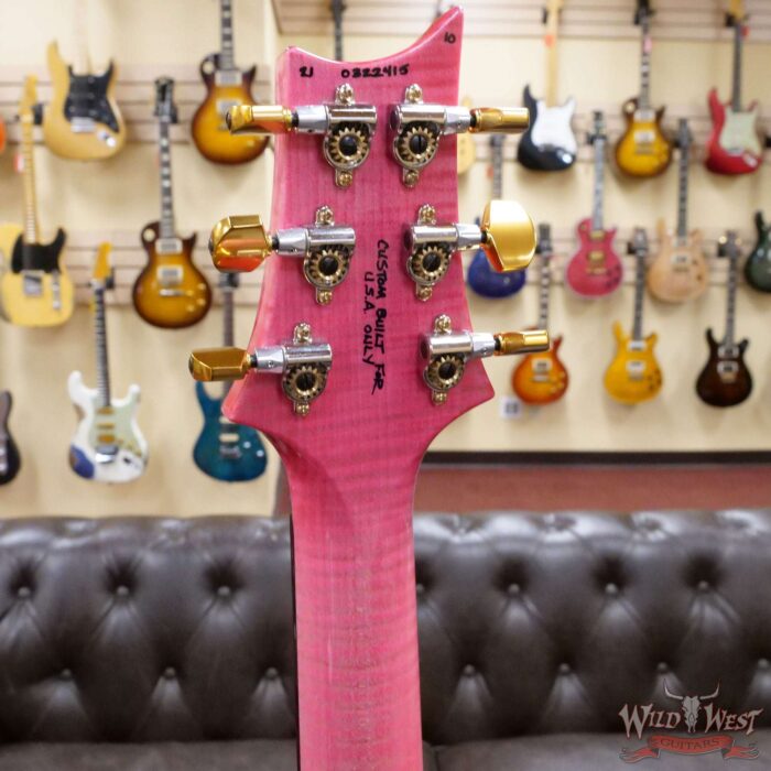 Paul Reed Smith Wood Library 10 Top Hollowbody I Piezo Flame Neck Brazilian Rosewood Board Bonnie Pink - Image 10